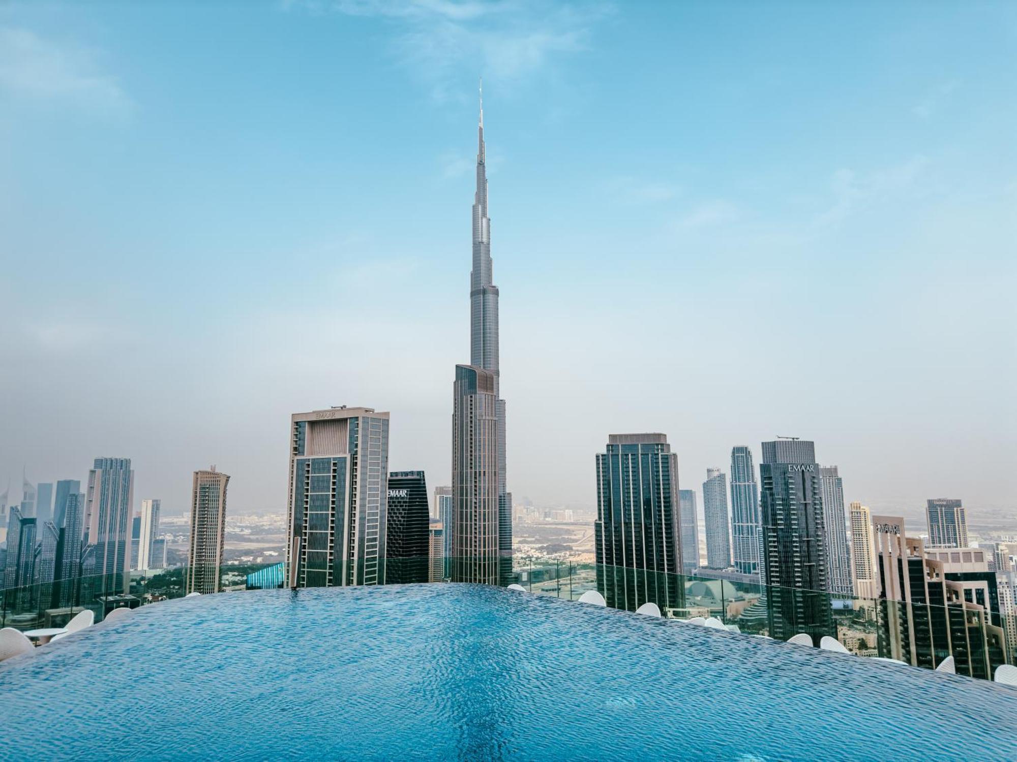 Aliving Luxury 2Br With Infinity Pool At Paramount Hotel Midtown Close To Dubai Mall & Burj Khalifa Luaran gambar